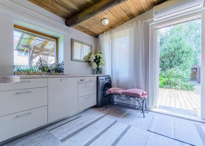 Ferienhaus Bedugnes Pirtele - Cosy Sauna House *